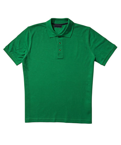 Polo shirt with stand-up collar